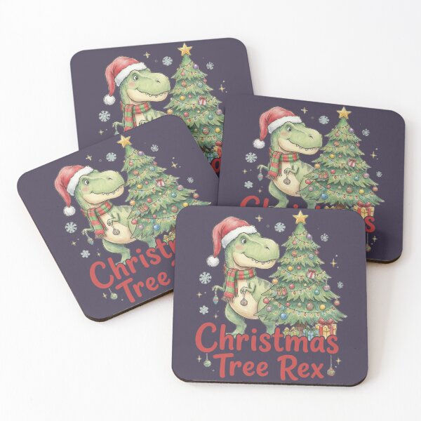 Item preview, Christmas Tree Rex – T-Rex with Christmas Tree Design  designed and sold by KnockoutCustomPrint.