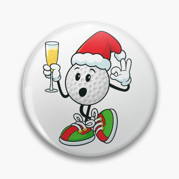 Item preview, Funny christmas golf ball and wine party designed and sold by BeebooDesign.