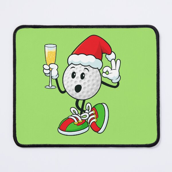 Item preview, Funny christmas golf ball and wine party designed and sold by BeebooDesign.