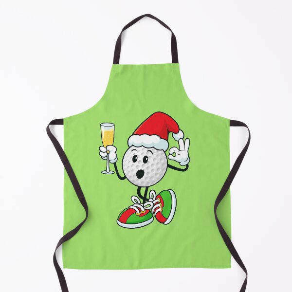 Item preview, Funny christmas golf ball and wine party designed and sold by BeebooDesign.