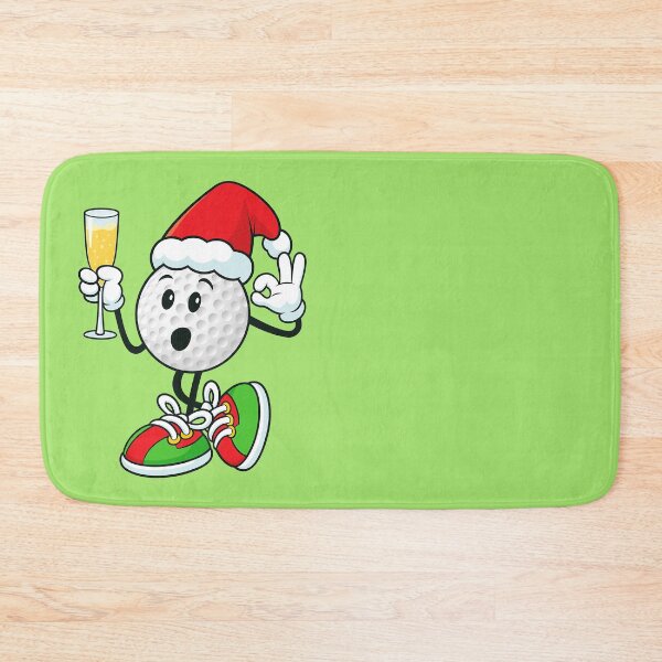 Item preview, Funny christmas golf ball and wine party designed and sold by BeebooDesign.