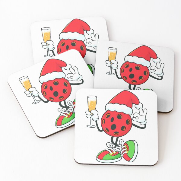 Artikelvorschau, Lustige Weihnachtsparty mit Pickleball und Wein entworfen und verkauft von BeebooDesign.
