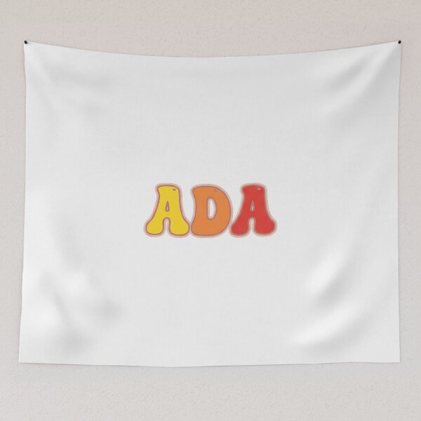 Item preview, ❤️ Ada Personalized Name Wavy Retro Shirt, Coffee Mug, Sticker Gift designed and sold by HelixPedia.