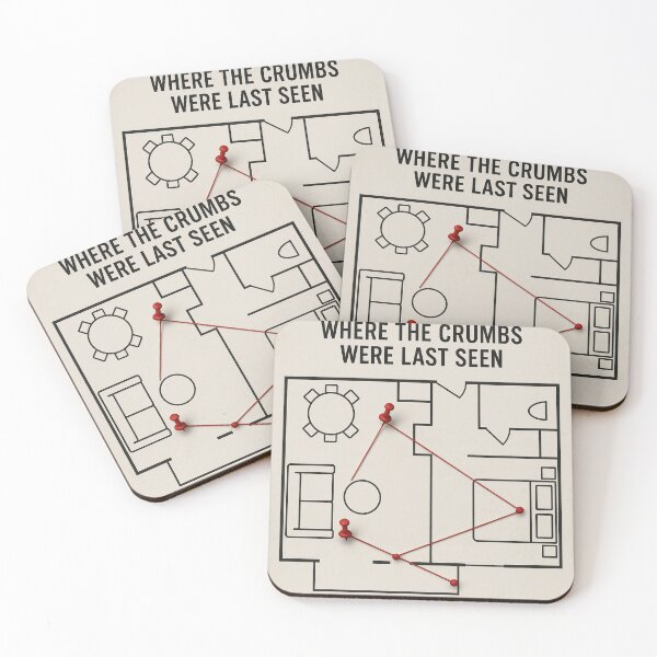 Item preview, Where The Crumbs Were Last Seen Funny Airbnb Cleaner designed and sold by POD DYNASTY | Original Print On Demand T-Shirt Graphics.