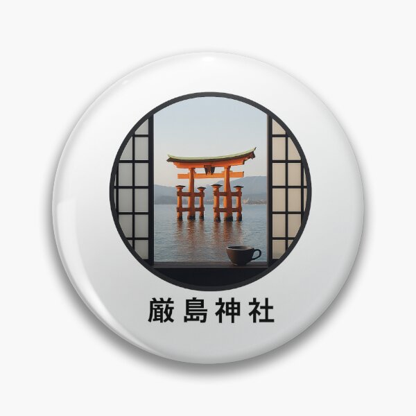 Item preview, Itsukushima Shrine Window – Floating Torii at Dawn designed and sold by thtCMRAguy.