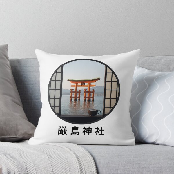 Item preview, Itsukushima Shrine Window – Floating Torii at Dawn designed and sold by thtCMRAguy.