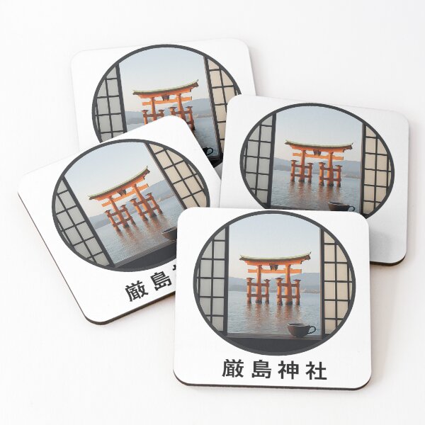 Item preview, Itsukushima Shrine Window – Floating Torii at Dawn designed and sold by thtCMRAguy.