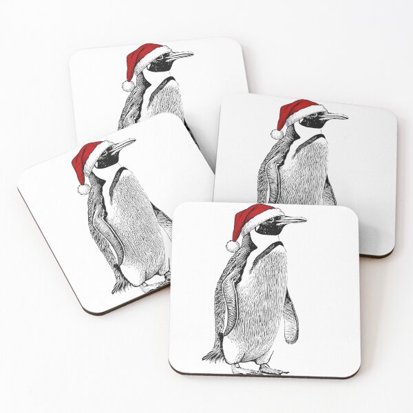 Item preview, Christmas Penguin with Santa Hat designed and sold by AnAzArt.