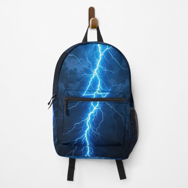 Item preview, Electric Blue Lightning Bolt – Raw Energy, Power and Impact designed and sold by PixelVibe782.