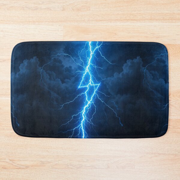 Item preview, Electric Blue Lightning Bolt – Raw Energy, Power and Impact designed and sold by PixelVibe782.