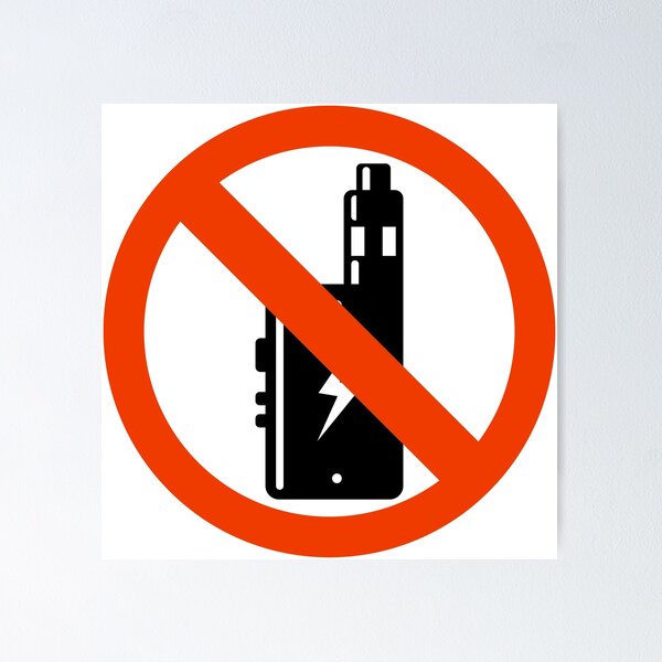 Hazard No Vaping Posters for Sale | Redbubble