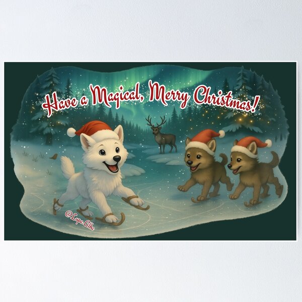 Item preview, Have a Magical Merry Christmas designed and sold by LupaAlba.