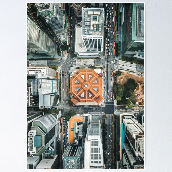 Item preview, Lau Pa Sat, Singapur desde arriba designed and sold by Mauswohn.