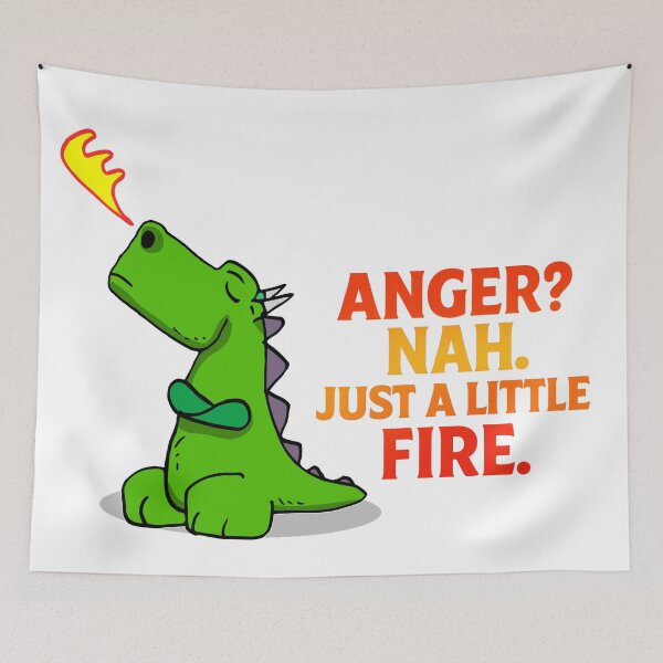 Item preview, "Not Anger… Just a Little Fire!" designed and sold by MayaMaliStudio.
