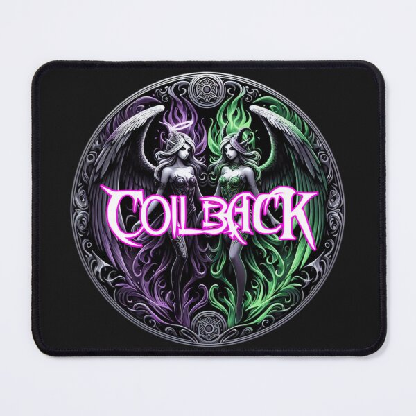 Item preview, Coilback Angel & Demon girls round logo designed and sold by GhostMachine13.