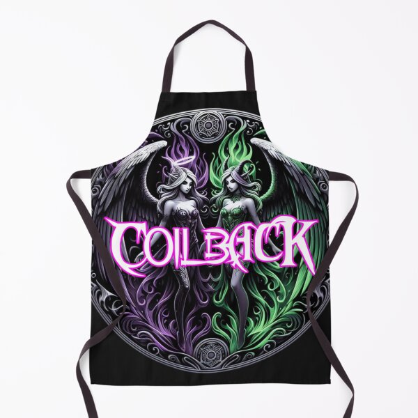 Item preview, Coilback Angel & Demon girls round logo designed and sold by GhostMachine13.