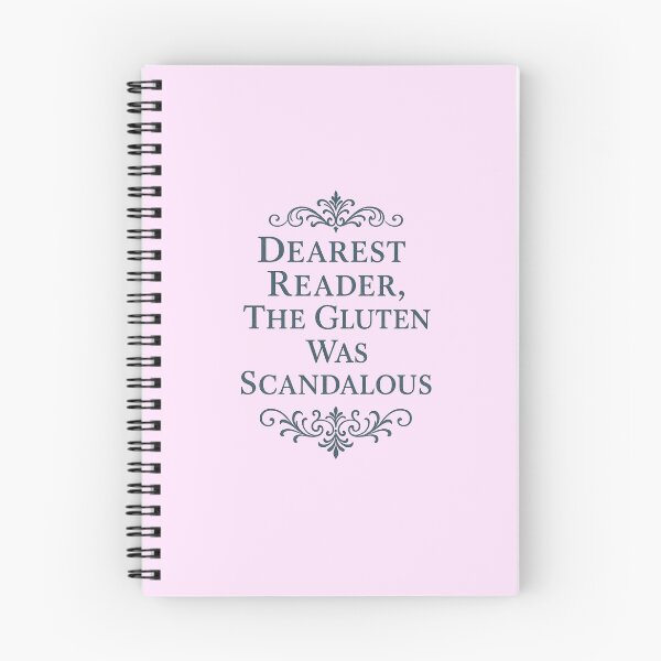 Item preview, Dearest Reader, The Gluten Was Scandalous – Regency Parody Quote with Filigree | Gluten Free Humour Design designed and sold by My Gluten Free Life UK.