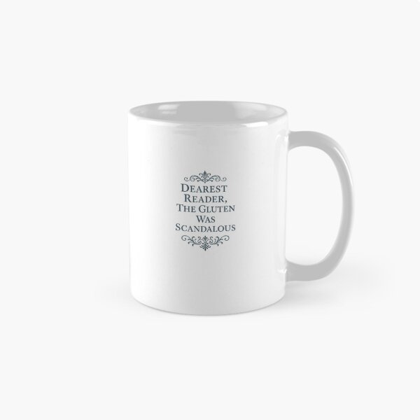 Item preview, Dearest Reader, The Gluten Was Scandalous – Regency Parody Quote with Filigree | Gluten Free Humour Design designed and sold by My Gluten Free Life UK.