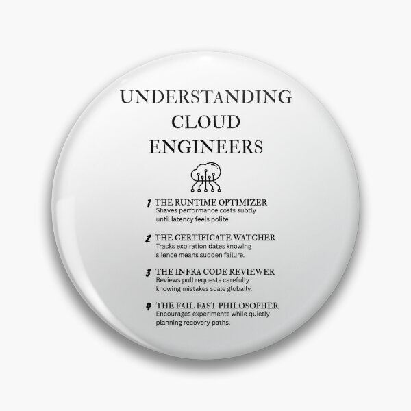 Item preview, Cloud Infrastructure Humor – Engineer Edition designed and sold by PsyFlow35.