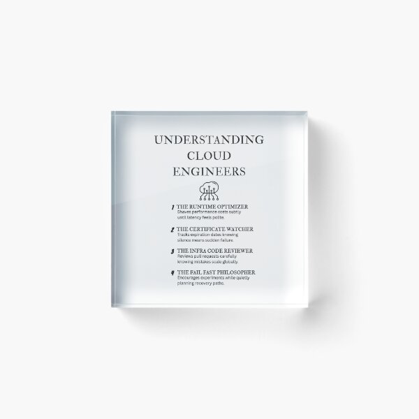 Item preview, Cloud Infrastructure Humor – Engineer Edition designed and sold by PsyFlow35.