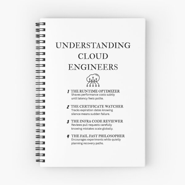 Item preview, Cloud Infrastructure Humor – Engineer Edition designed and sold by PsyFlow35.