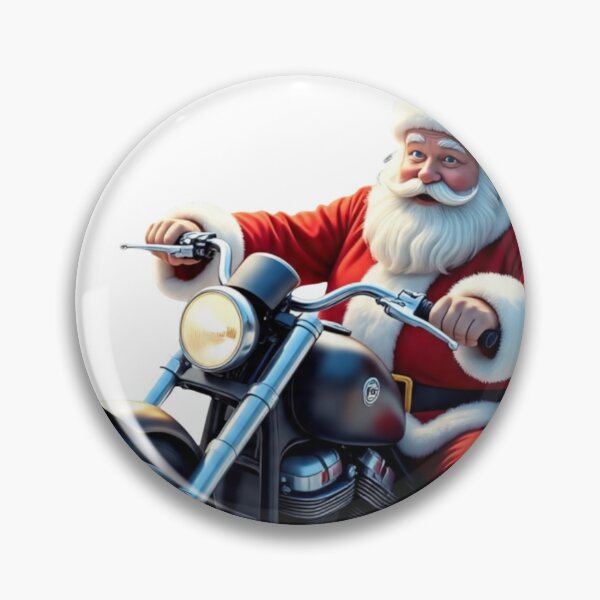 Item preview, Incredible happy Santa Claus on his motocross bike - Christmas on a motorcycle designed and sold by Pablo059.