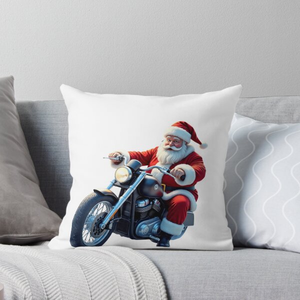 Item preview, Incredible happy Santa Claus on his motocross bike - Christmas on a motorcycle designed and sold by Pablo059.