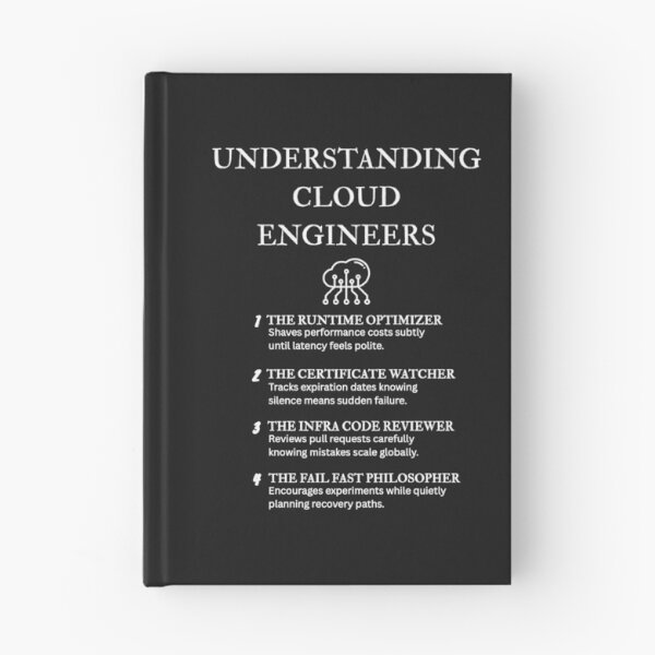 Item preview, Cloud Infrastructure Humor – Engineer Edition – Black designed and sold by PsyFlow35.