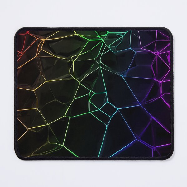 Item preview, Neon Polygon Grid – Futuristic Spectrum Geometry designed and sold by PixelVibe782.