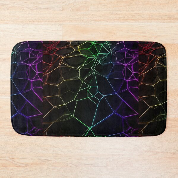 Item preview, Neon Polygon Grid – Futuristic Spectrum Geometry designed and sold by PixelVibe782.