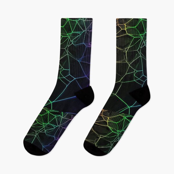 Item preview, Neon Polygon Grid – Futuristic Spectrum Geometry designed and sold by PixelVibe782.