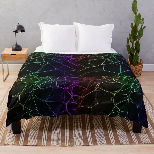 Item preview, Neon Polygon Grid – Futuristic Spectrum Geometry designed and sold by PixelVibe782.