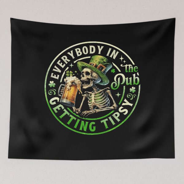 Item preview, Everybody In The Pub Getting Tipsy St Patricks Day Bar designed and sold by PrettyInk.