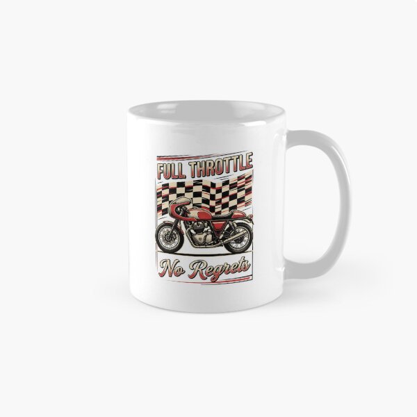 Item preview, Full Throttle No Regrets Motorcycle Rider designed and sold by Raasma.