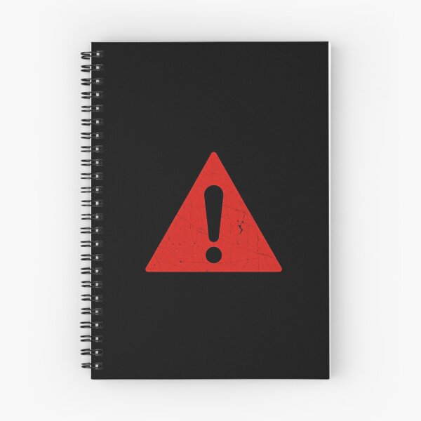 Item preview, Red Warning Triangle – Bold Alert Symbol on Black designed and sold by PixelVibe782.