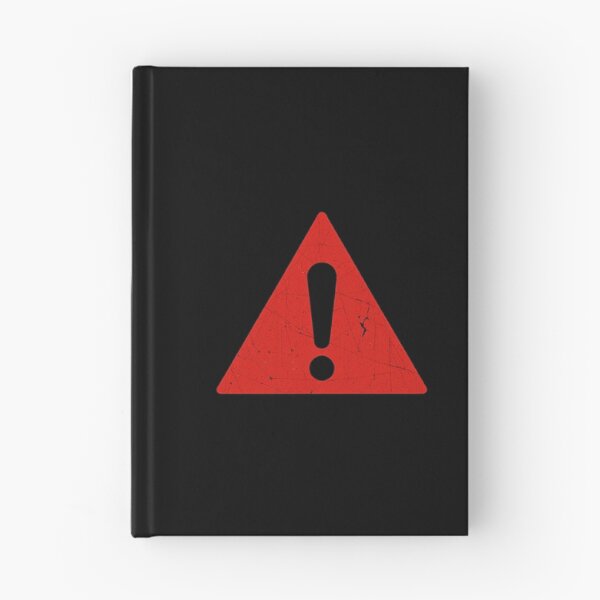 Item preview, Red Warning Triangle – Bold Alert Symbol on Black designed and sold by PixelVibe782.