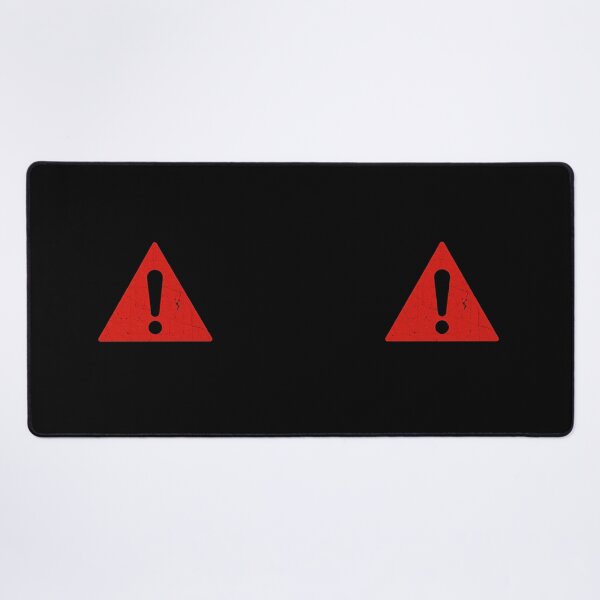 Item preview, Red Warning Triangle – Bold Alert Symbol on Black designed and sold by PixelVibe782.