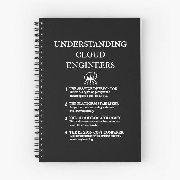 Item preview, Cloud Engineer Mindset – Funny Tech Art – Black designed and sold by PsyFlow35.