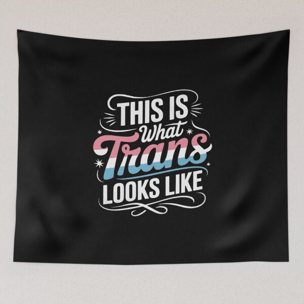 Item preview, This is What Trans Looks Like LGBT Transgender Pride Flag designed and sold by MathisBellanger.