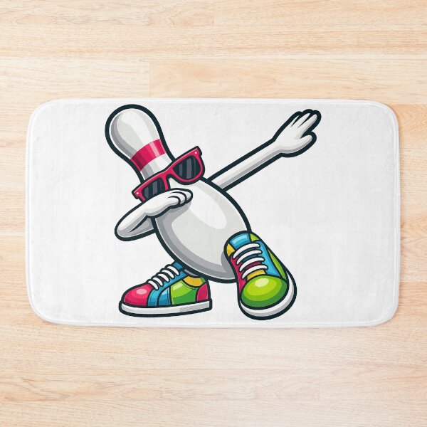 Item preview, Funny Dabbing Bowling Pin Cartoon copy designed and sold by BeebooDesign.
