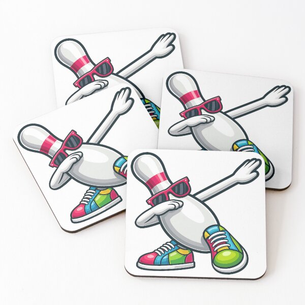 Item preview, Funny Dabbing Bowling Pin Cartoon copy designed and sold by BeebooDesign.