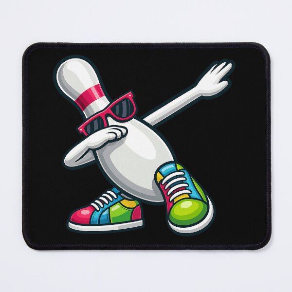 Item preview, Funny Dabbing Bowling Pin Cartoon copy designed and sold by BeebooDesign.