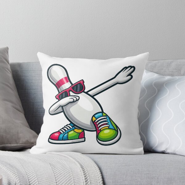 Item preview, Funny Dabbing Bowling Pin Cartoon copy designed and sold by BeebooDesign.