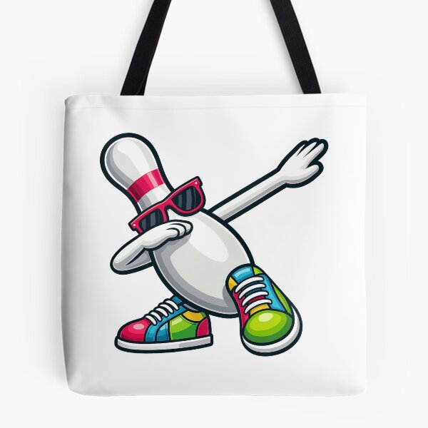 Item preview, Funny Dabbing Bowling Pin Cartoon copy designed and sold by BeebooDesign.