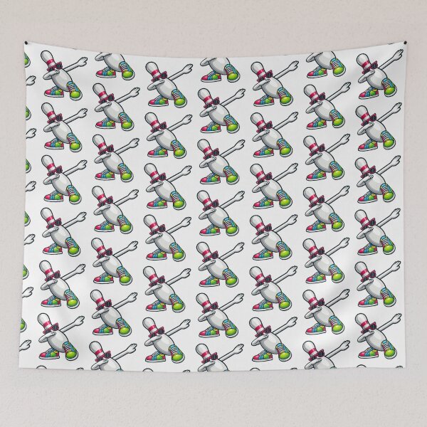 Item preview, Funny Dabbing Bowling Pin Cartoon copy designed and sold by BeebooDesign.
