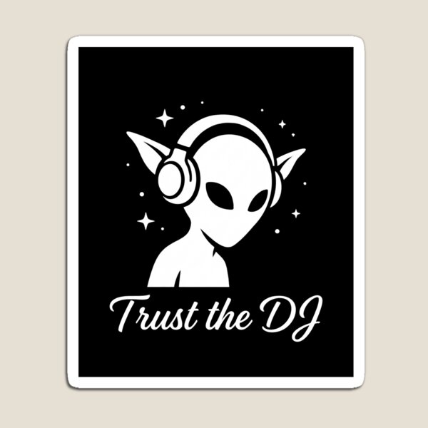 Aperçu de l'œuvre Faites confiance au DJ Alien Music Lover créée et vendue par Raasma.