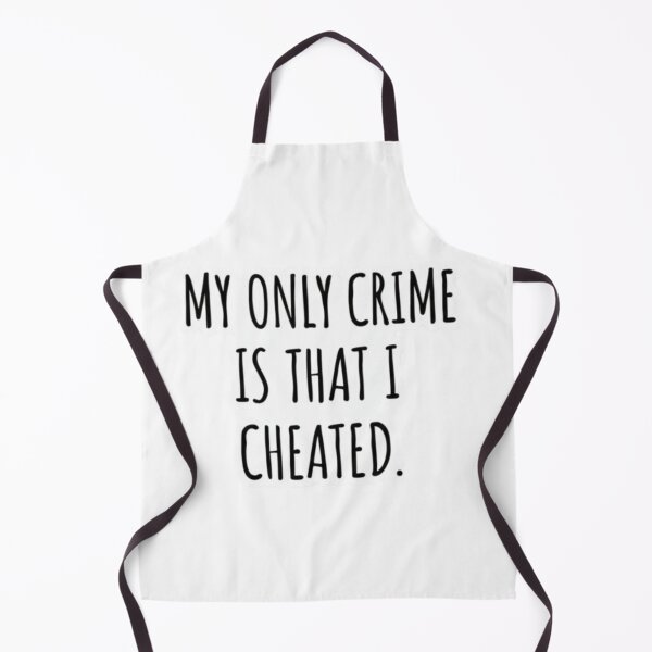 Item preview, My Only Crime is That I Cheated Funny Sarcastic Sticker designed and sold by FUNNY PAW.