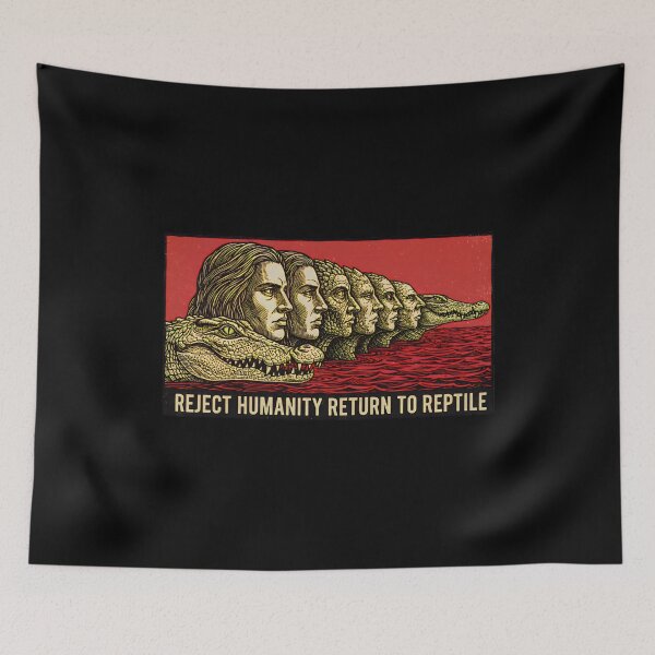 Item preview, REJECT HUMANITY RETURN TO REPTILE designed and sold by AGandCo.