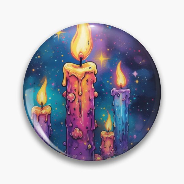 Item preview, Vibrantly colored candles in the magical starlight designed and sold by Mianku | Für das Leben.