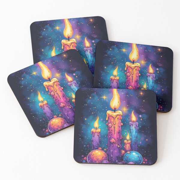 Item preview, Vibrantly colored candles in the magical starlight designed and sold by Mianku | Für das Leben.